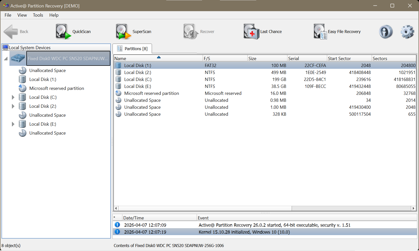 Active@ Partition Recovery
